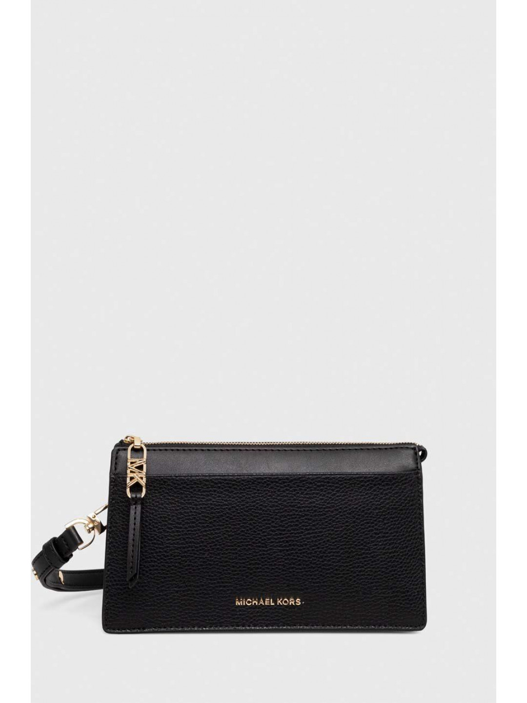 Kožená kabelka MICHAEL Michael Kors černá barva 32H3G8EC7L